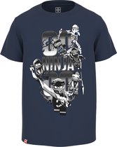 Legowear Jongens Lego Ninjago shortsleeve Tshirt Ninja Dark Navy