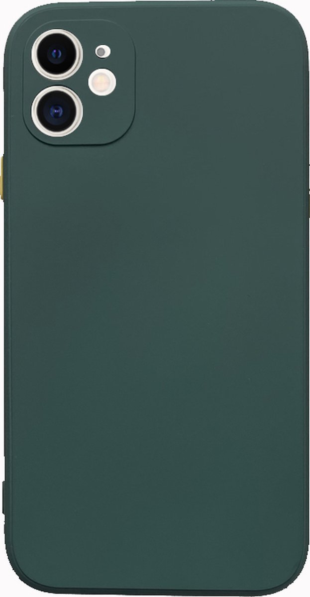 iPhone 11 Hoesje Donkergroen Back Cover 1x Gratis Glass Screenprotector