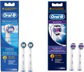 ORAL-B - Opzetborstels - PRECISION CLEAN+3D WHITE - Elektrische tandenborstel borsteltjes - Voor een stralend gebit - COMBIDEAL