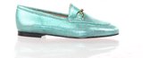 MAURY Damesloafer metallic leder - turquoise - maat 40