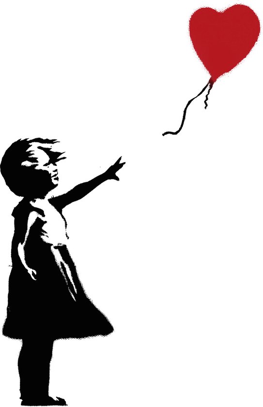 Affiche - Banksy, fille avec Balloon, fille avec Ballon, impression Premium  | bol