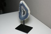 Agaat op standaard natuurtint | 570 gram | 17cm hoog | Edelstenen en Mineralen | FLOATY STONE