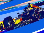 Max, tweevoudig wereldkampioen Formule 1 - Schilderij - RB18 Faster - Canvas - 100x75 cm - Incl. ophangset