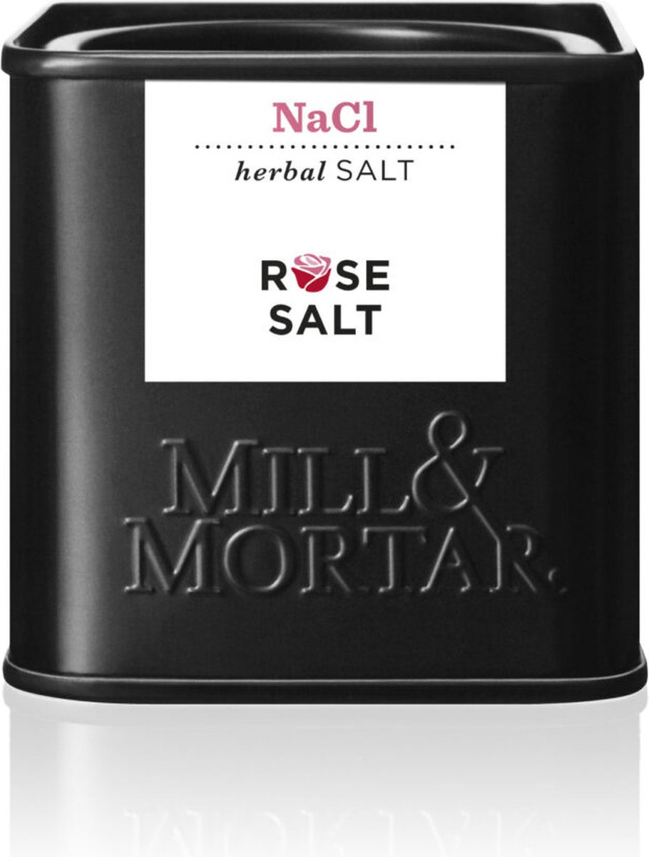 Goedkoopste Mill & Mortar biologisch rozen rose salt zout kruiden mix - rode wijn, getint met rozemarijn, rozen, lavendel én zoete chili. kruiden- specerijen - luxe -smaakvol