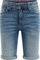 WE Fashion Jongens slim fit denimshort van jog denim