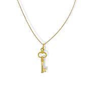 Gouden Ketting Sleutel Hanger 14 karaats