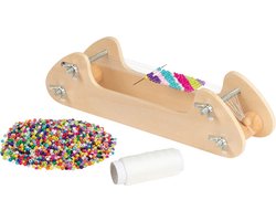 GOKI Weefgetouw - Parels - 21,7X6,7X5,6Cm - Inclusief Parels - 6 Jaar
