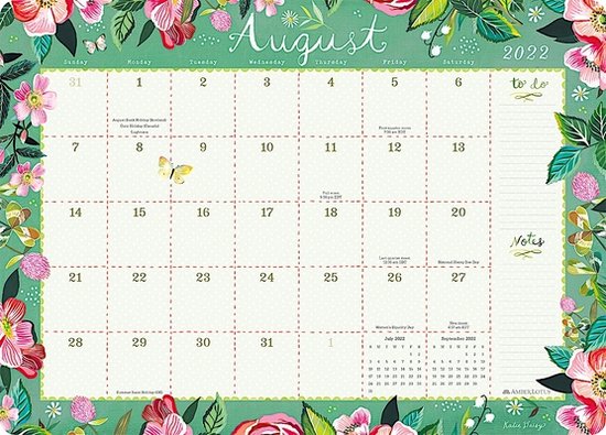 Katie Daisy 2022 2023 Desk Pad Calendar Katie Daisy 9781631368455 
