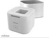 Akasa DuoDock MX, Dual M.2 PCIe NVMe SSD Docking Station with Offline Clone, White