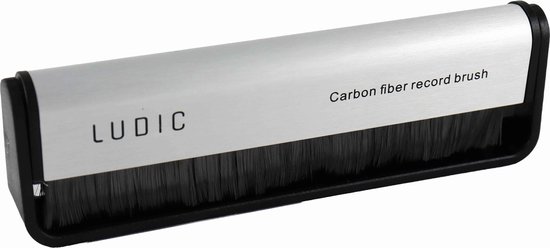 Ludic Audio Platenborstel Carbon fiber Anti Static Carbon fiber Record Brush