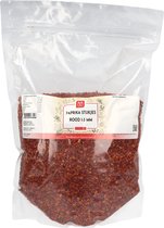 Van Beekum Specerijen - Paprika Stukjes Rood 1-3 mm - 1 kilo (hersluitbare stazak)