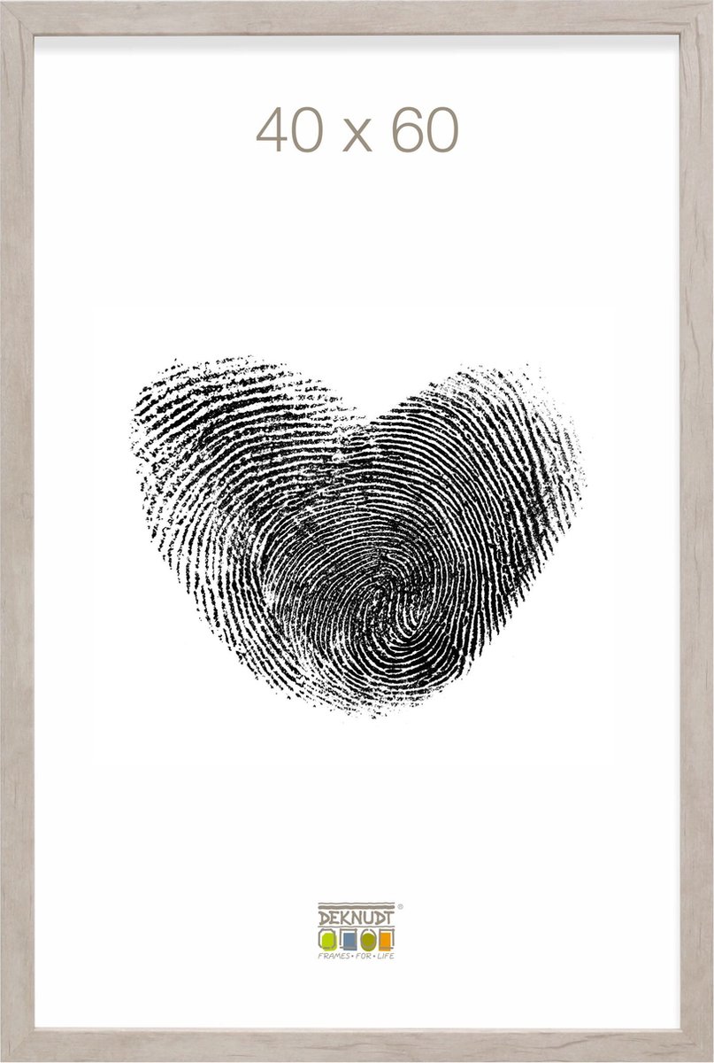 Deknudt Frames fotolijst S45RH1 - naturel - grijs - hout- 40x60 cm