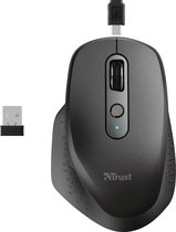 Afbeelding van Trust Ozaa - Draadloze muis met USB-dongle - Oplaadbaar - Zwart