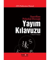 Amerikan Psikoloji Derneği Yayım Kılavuzu   5. Basım'ın