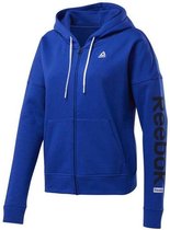 Reebok Linear Logo Fullzip Sweatshirt Vrouwen blauw Xs