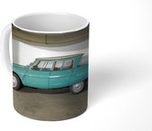 Mok - Auto - Vintage - Turquoise - 350 ML - Beker - Uitdeelcadeautjes