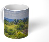 Mok - Wijngaarden in het middeleeuws ommuurde stadje San Gimignano in Italië - 350 ML - Beker - Uitdeelcadeautjes