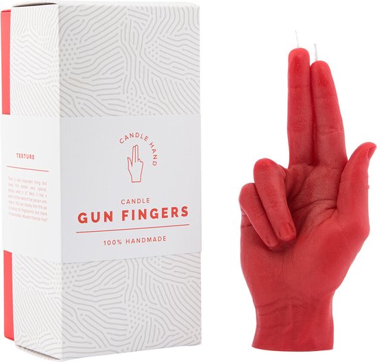 CandleHand - Gun Fingers - red