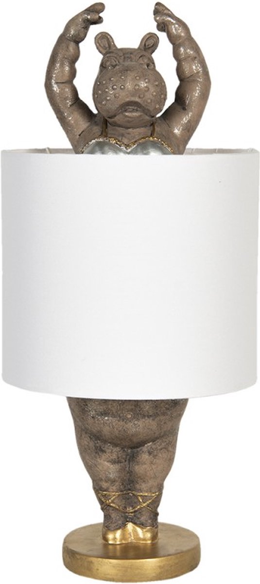 Tafellamp - Luxe Tafellamp - Tafellampen - Lamp - Lampen - Sfeerlamp - Sfeerlampen - Staande lamp - Goud - 44 cm hoog