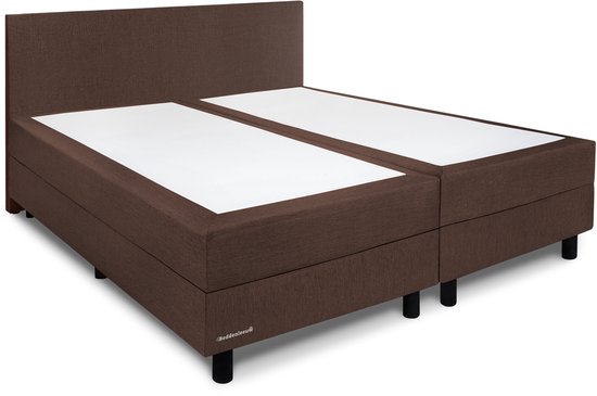 Beddenleeuw Boxspring Bed Isabella - 160x200 - Incl. Hoofdbord + Matras - Bruin