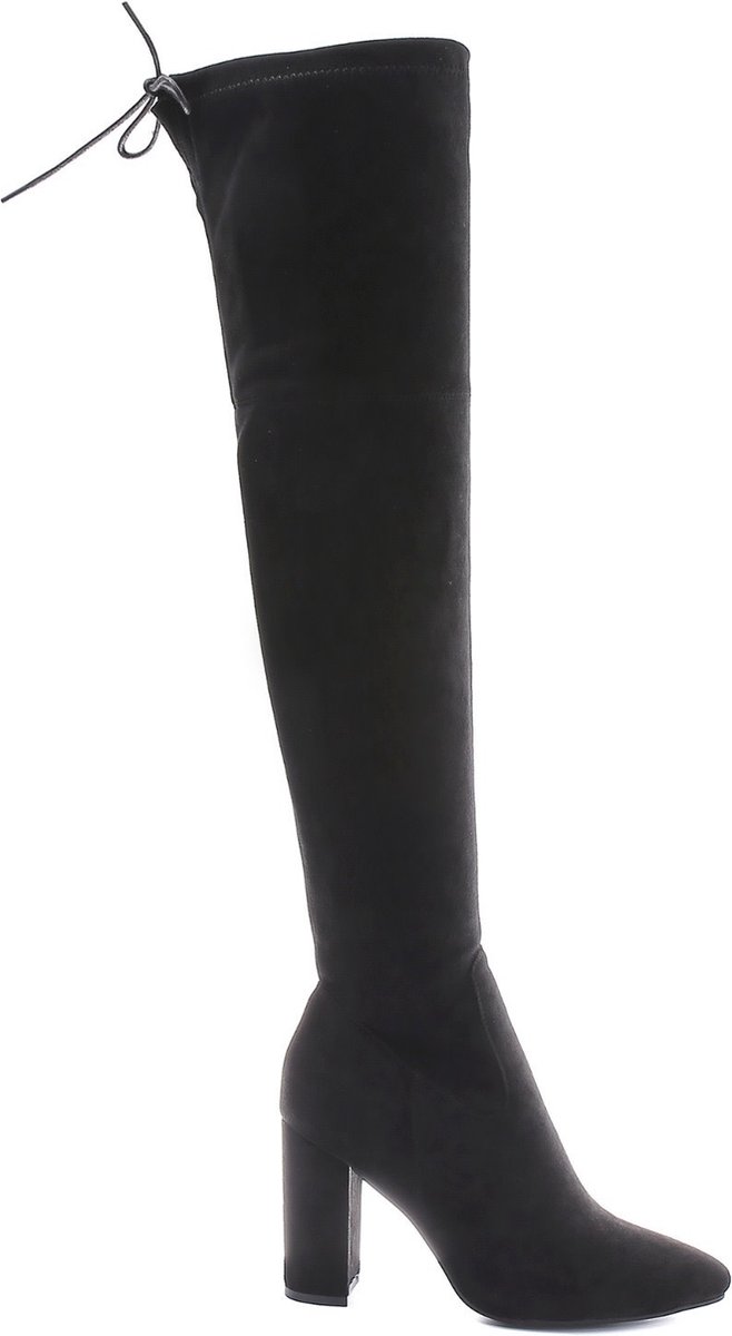 Smile Favorites® Dames Laarzen - Zwart - Suedine - Maat 36