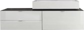 Cambil Wastafelonderkast met Wastafel - Onderbouwkast - Hoogglans - 140 x 50 x 53
