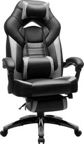 Maison Home – game stoel – kunstleer – grijs/zwart – ergonomisch