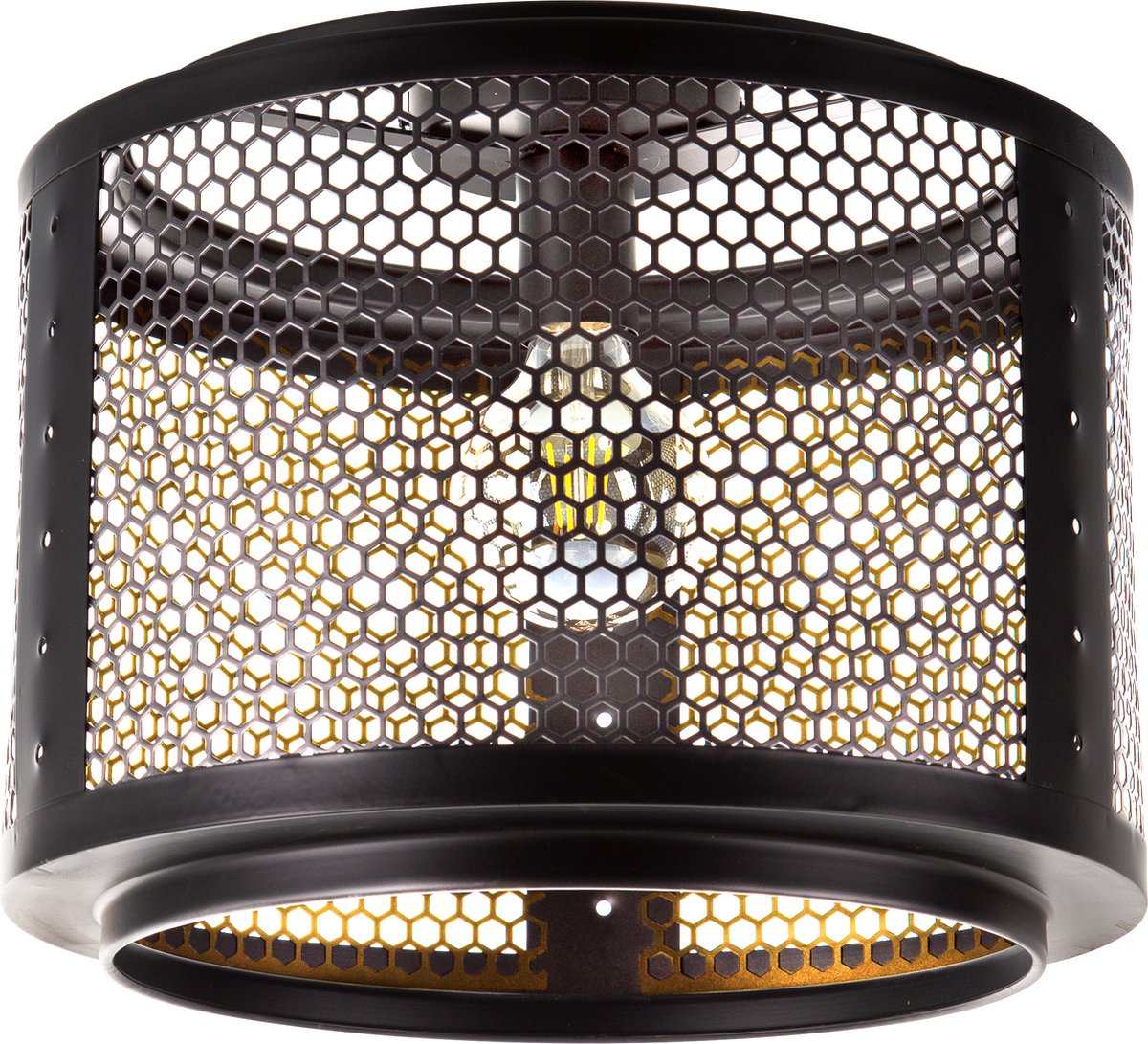 Globo MLK - Plafondlamp - 114 - 1 Licht punt - E27 - 40 Watt - Zwart