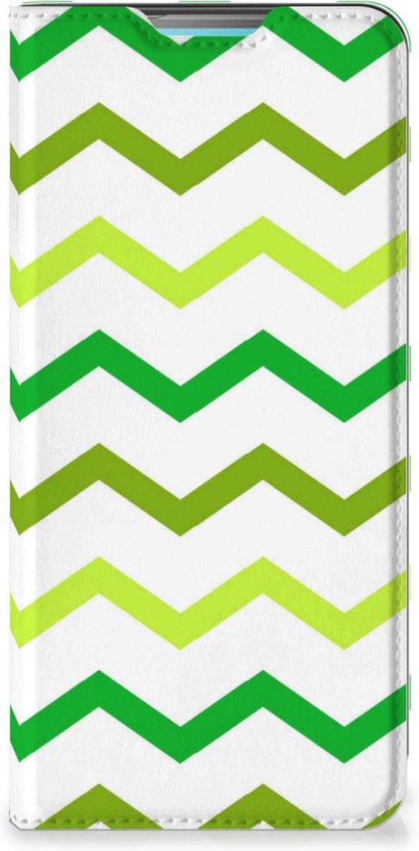 Samsung Galaxy A53 Hoesje met Magneet Zigzag Groen