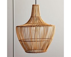 Groenovatie Rotan / Rieten Hanglamp - Handgemaakt - Naturel - Ø40 cm