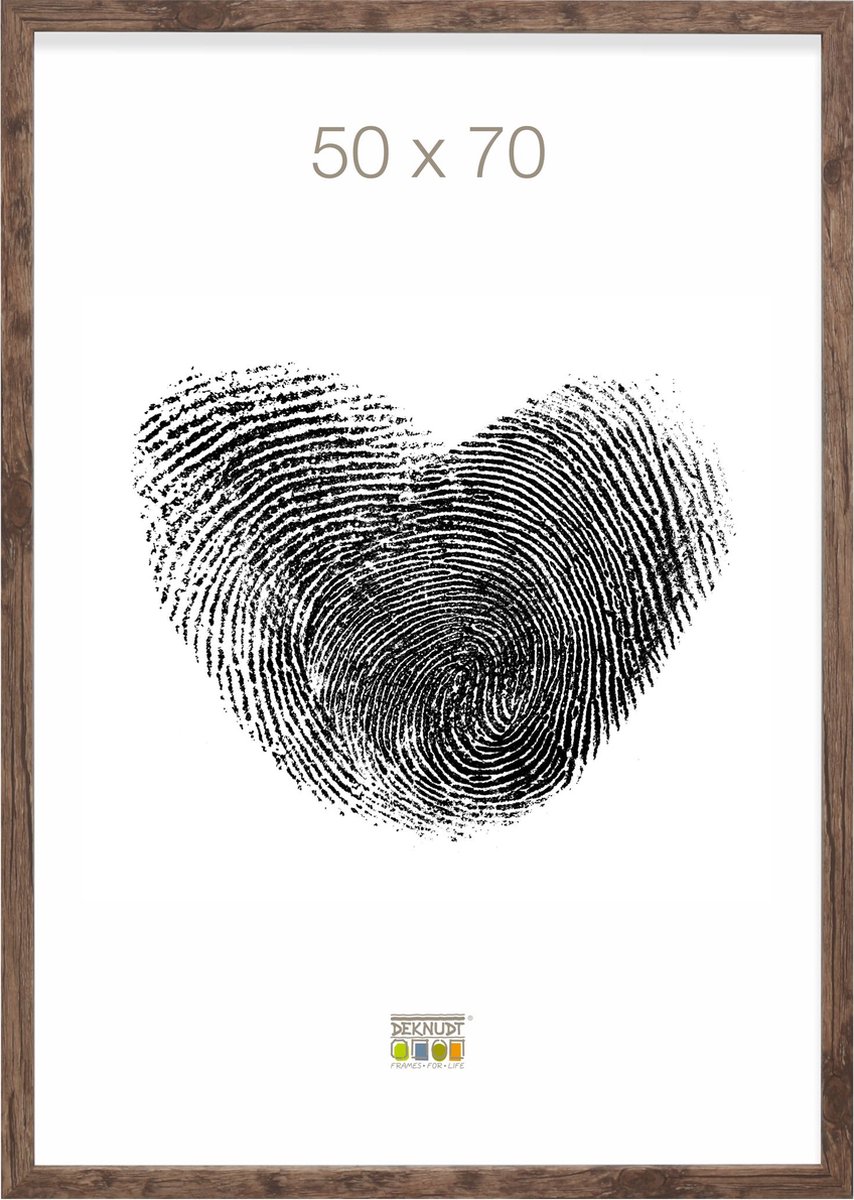 Deknudt Frames fotolijst S45RH3 - bruin - hout - 50x70 cm