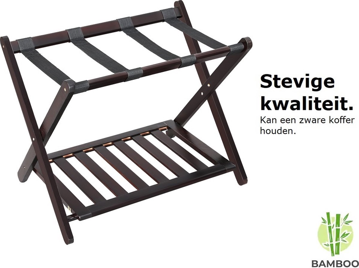 Decopatent bagagerek - kofferrek - luxe kofferstandaard met leglank - bamboe - hout - hotel - inklapbaar koffer standaard rek - online kopen? | Korting tot 64 Decopatent bagagerek - kofferrek - luxe kofferstandaard met leglank - bamboe - hout - hotel - inklapbaar koffer standaard rek - online kopen? | Korting tot 64