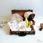 Kraamcadeau - Kerstcadeauset - knuffel - Babypakket - Babygifts - Geboorte cadeau - Baby Koffertje - Kinderkoffertje - Kraampakket - Babygeschenkset - Zwitsal - kraamcadeau voor jongen en mei