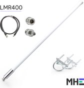 LoRa Antenne 5.8 dBi voor Helium Miner 868Mhz inclusief montagebeugels en LMR400 Low Loss antennekabel