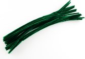 Chenilledraad 5 mm("50 stuks") 30cm - Kleur: Donkergroen