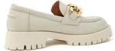 Babouche Dames Leren Loafer / Mocassin / Instapper / Damesschoenen - Maat 38 - Off White