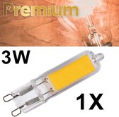 1 x Premium G9 Led - 3 Watt - 3W - 12V - Lichtbron - Ledlamp - Dimbaar - Vervangt 40W Halogeen - 1 stuk