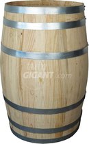 Regenton - Kastanje hout - Met deksel - 175 liter