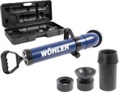 Wöhler PU 100 Professionele Ontstopper - Afvoerontstopper - Toiletontstopper - 3 adapters - incl. koffer