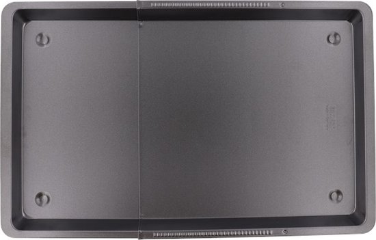 Zenker Universele bakplaat - Uitschuifbaar - Teflon anti-aanbaklaag - 3x33x37-52 cm - Merkloos
