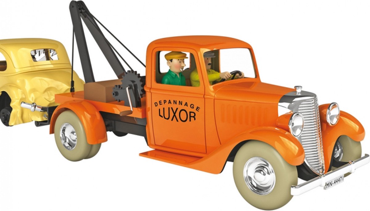 Hachette - Voitures De Tintin N°33 - La Dépanneuse Simoun 1/24 - Jaune Avec Livret