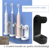 Porte-brosse à dents électrique Happy Goodz - suspendu au mur - sans perçage - Zwart - Convient aux brosses à dents Philips Sonicare et Oral B - Support de suspension auto-adhésif