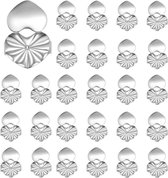 2 - Zilverkleurige oorbel - Correctors - oorbel lifters - tegen kantelen van de oorbellen - Art by Daan