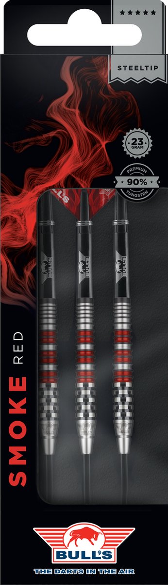 Bull's Smoke 90% Red Flare 24 gram Steeltip van Bull's — afbeelding 4