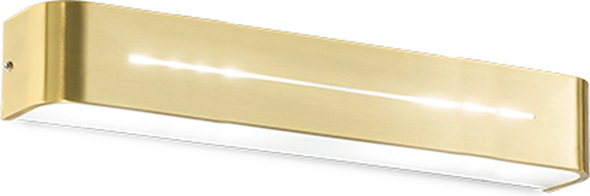 Ideal Lux - Posta - Wandlamp - Metaal - E14 - Messing - Voor binnen - Lampen - Woonkamer - Eetkamer - Keuken