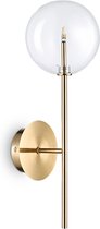 Ideal Lux Equinoxe - Wandlamp Modern - Messing - H:30cm  - G4 - Voor Binnen - Metaal - Wandlampen - Slaapkamer - Woonkamer
