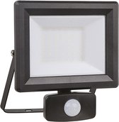 Ideal Lux Flood - Wandlamp Modern - Zwart - H:10.5cm  - Universeel - Voor Binnen - Aluminium - Wandlampen - Slaapkamer - Woonkamer