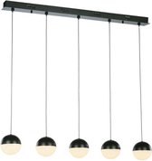 Light Your Home Dalian Hanglamp - Ø 20 Cm - Metaal - 3xG9 - Woonkamer - Eetkamer - Black