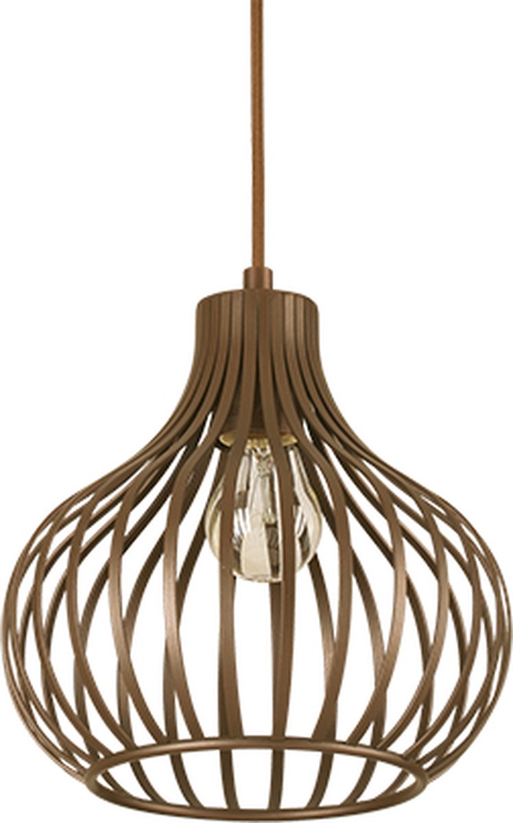 Ideal Lux - Onion - Hanglamp - Metaal - E27 - Bruin - Voor binnen - Lampen - Woonkamer - Eetkamer - Keuken