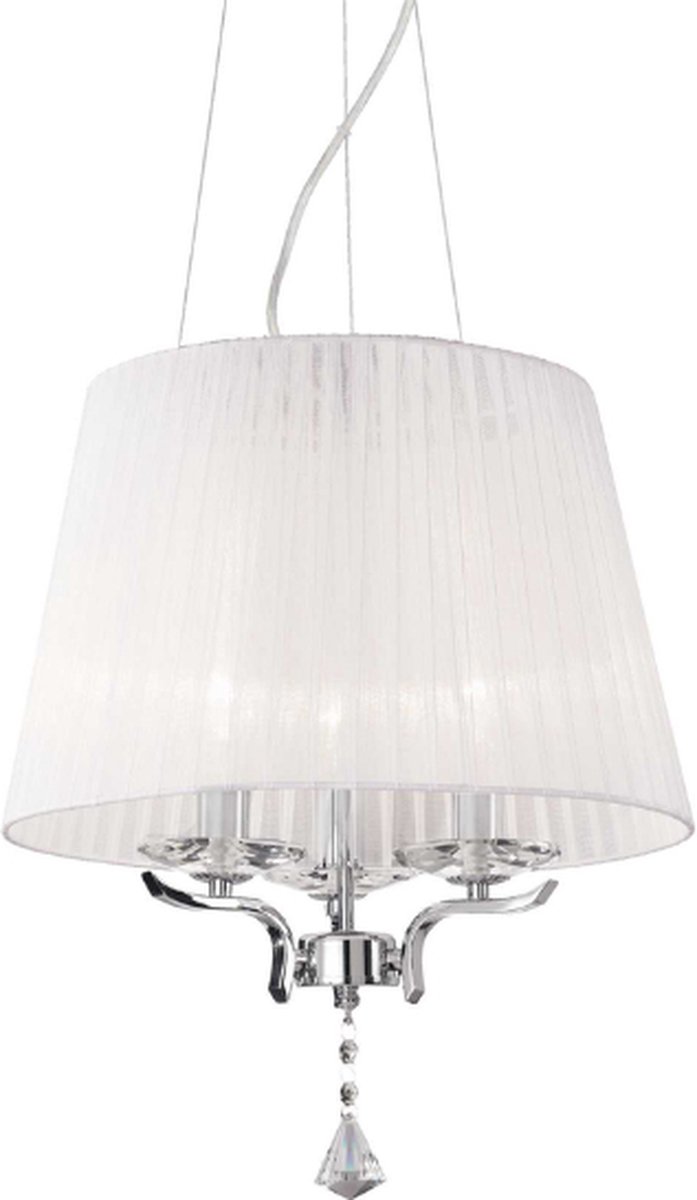 Ideal Lux - Pegaso - Hanglamp - Metaal - E14 - Wit - Voor binnen - Lampen - Woonkamer - Eetkamer - Keuken